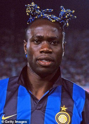 West when he joined Inter Milan (above)