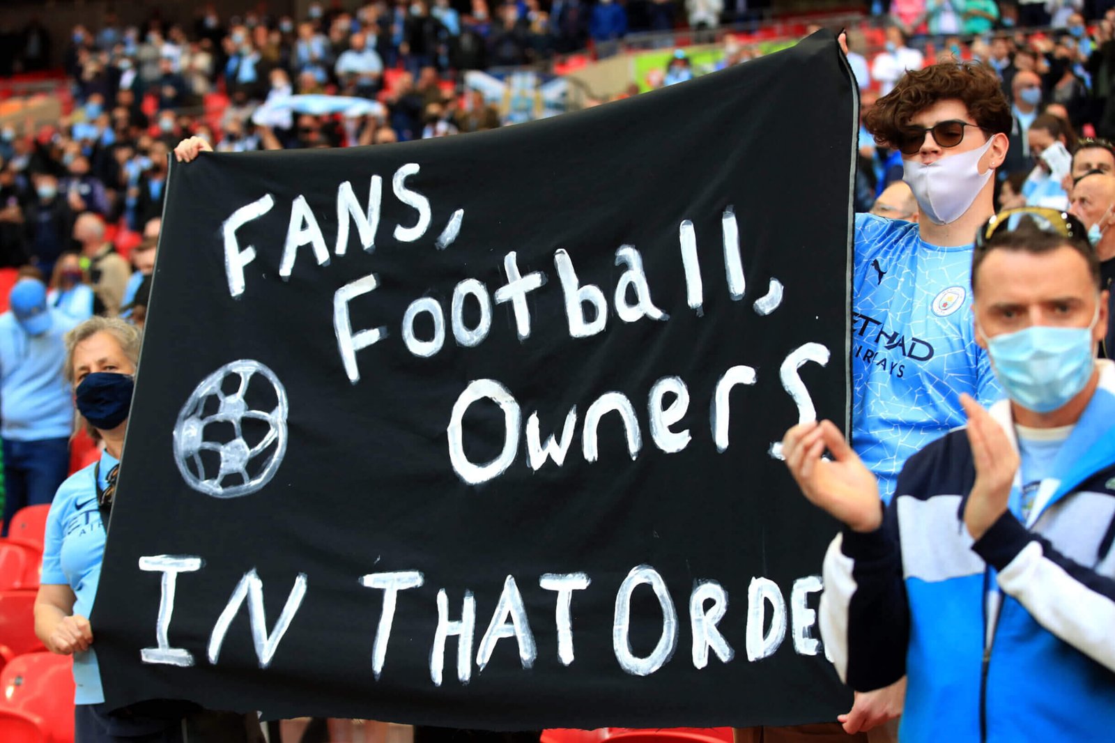 Fans protested against the idea of a Super League in 2021 (Adam Davy/PA Images via Getty Images)