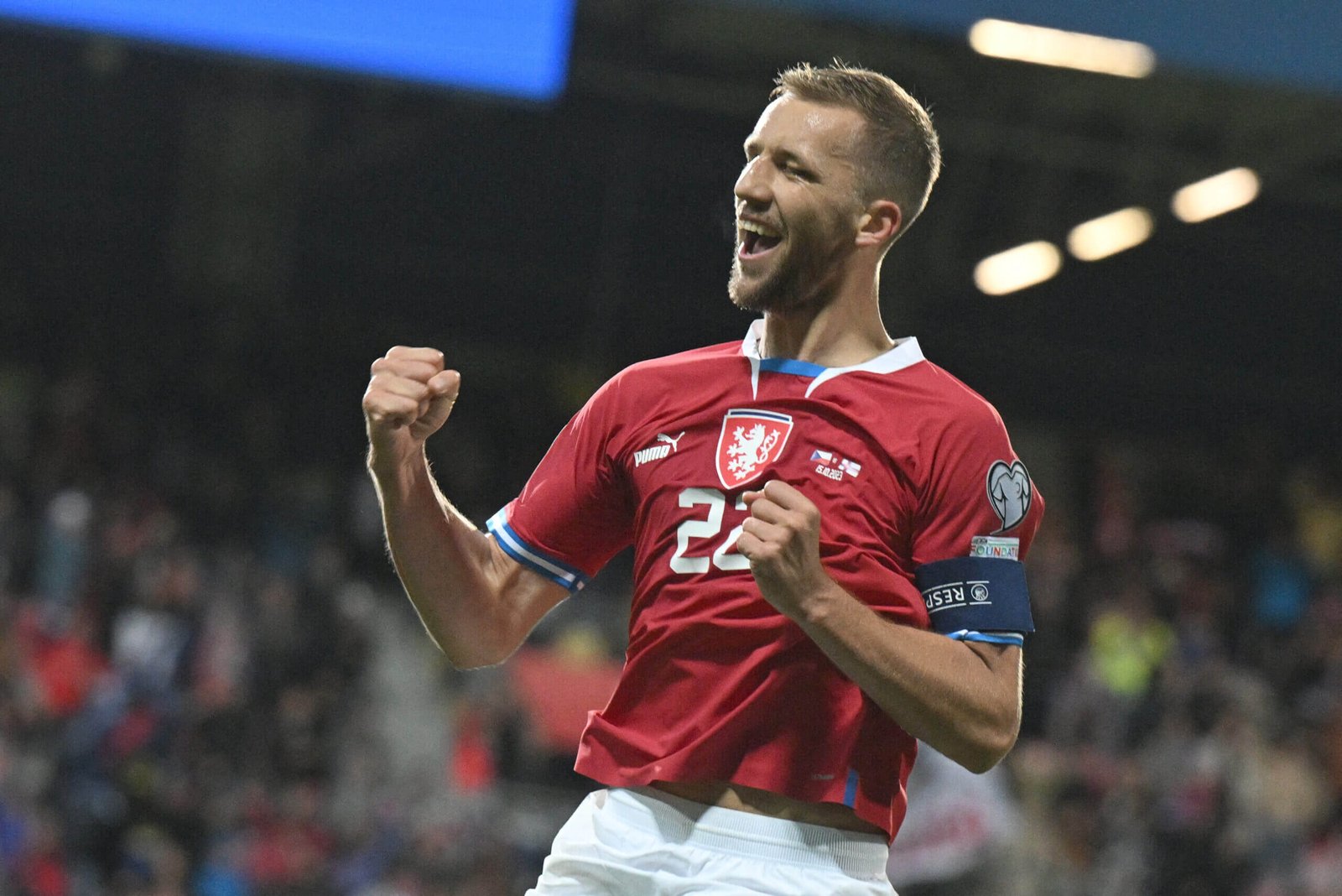 West Ham's Soucek captains the Czech Republic (Michal Cizek/AFP via Getty Images)