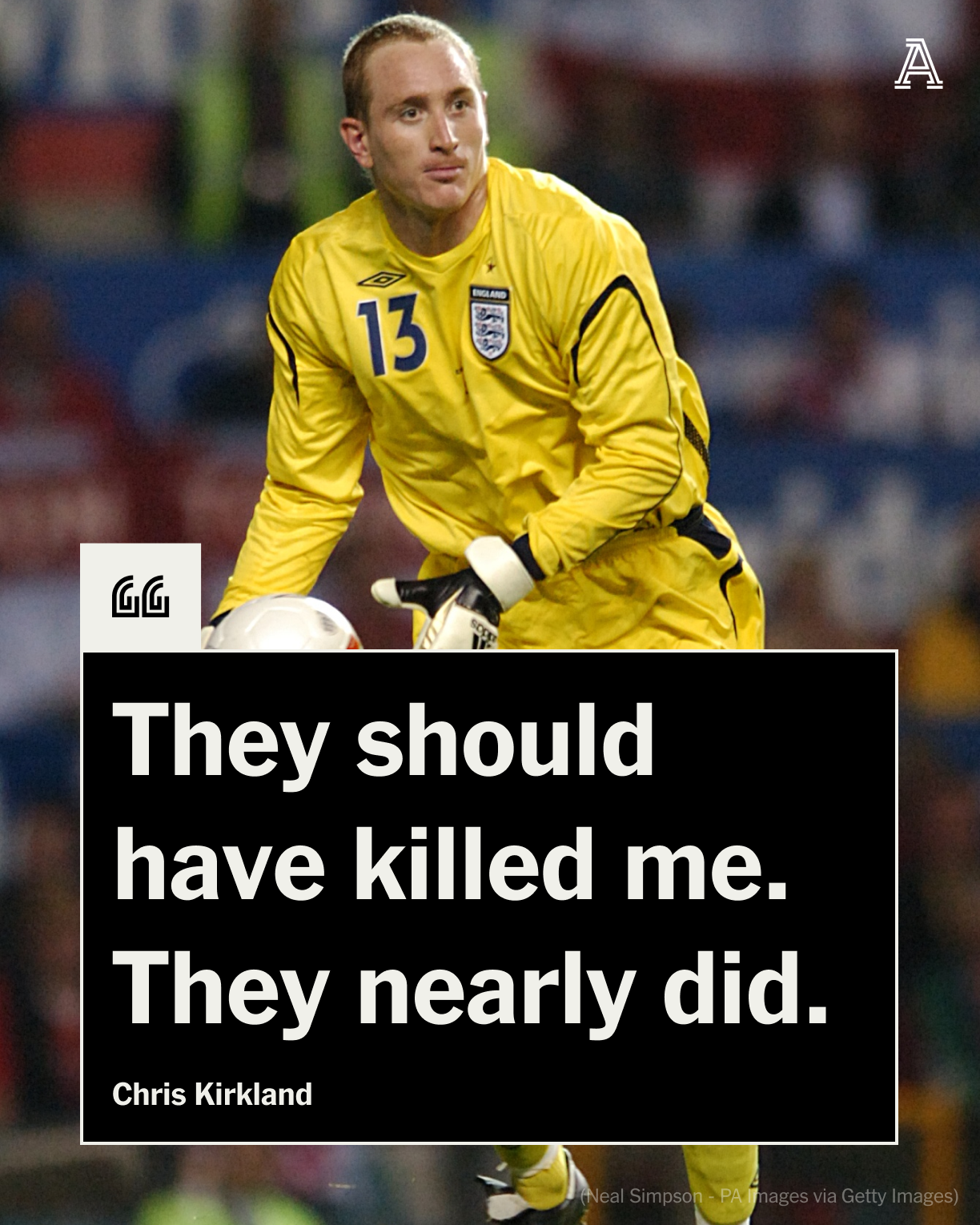 Chris Kirkland: ‘I was taking 2,500mg of Tramadol a day. I had it in my goalie bag on the pitch’