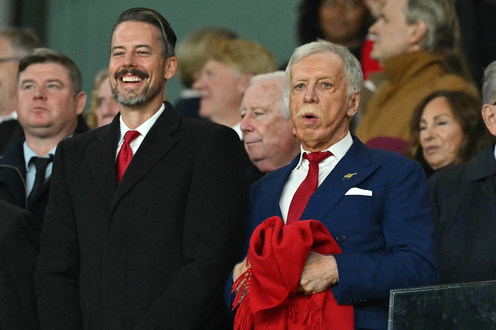 Arsenal owe more than £200m to their owner, Stan Kroenke (right) (Glyn Kirk/AFP via Getty Images)